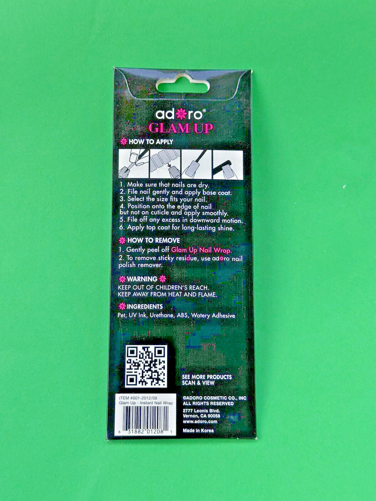 20 Strips In a Pack Instant Nail Wrap, Peel and Apply, Hottest design Brand New.