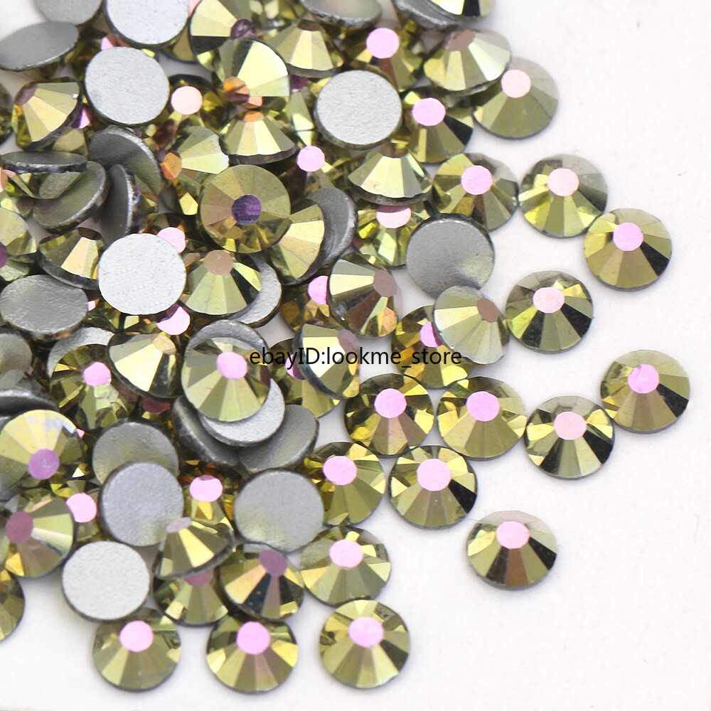 Metal Style Nail Art Rhinestones Flatback Crystal Gems Craft Decor Glass Beads