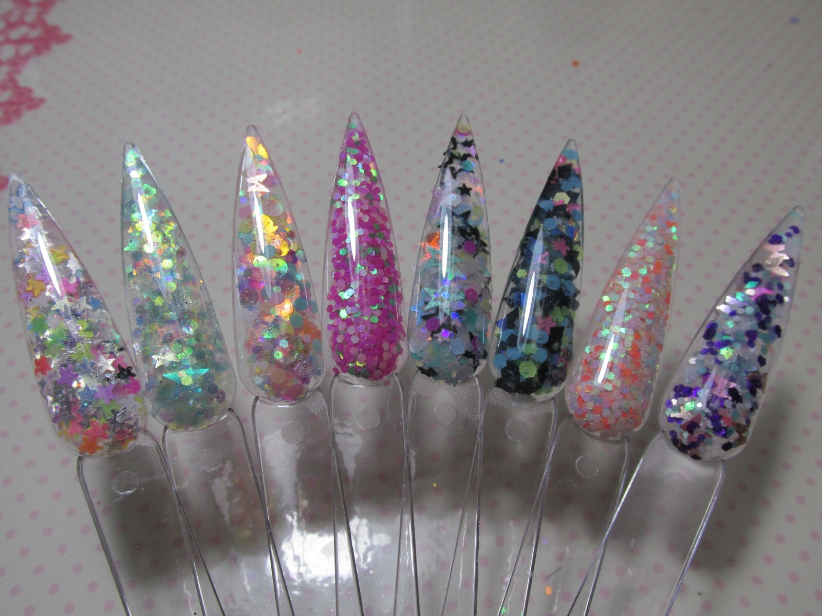 15 bags Glitter mixes for nail art Bundle