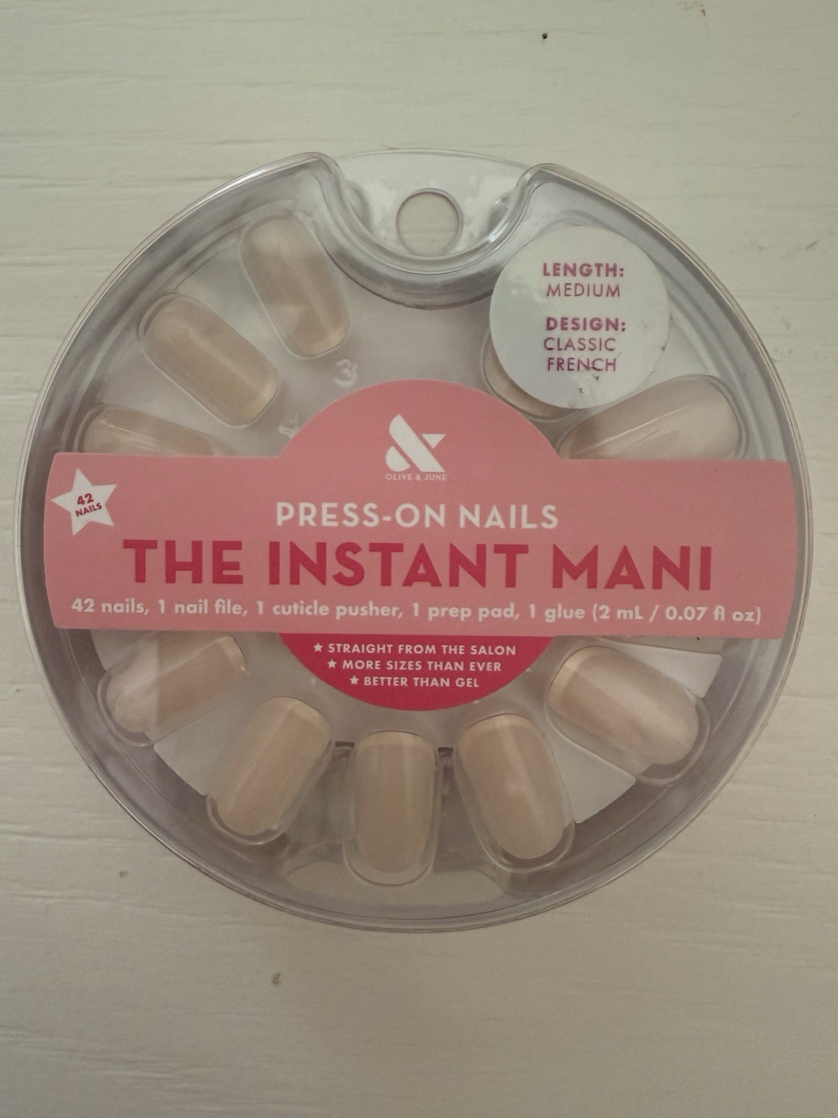 Olive and June The Instant Mani Press On Nails- Medium and Short Length NEW NEW