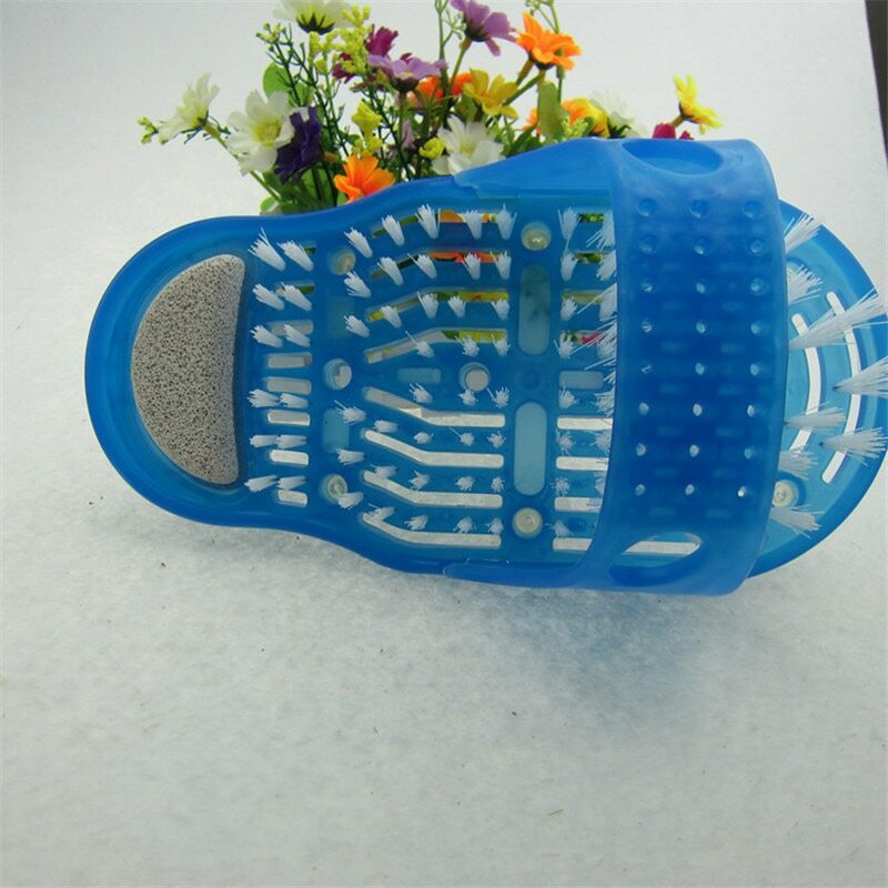 1PC Foot Scrubber Massage Brush Plastic Bath Shoe Shower Massager Slippers Bath