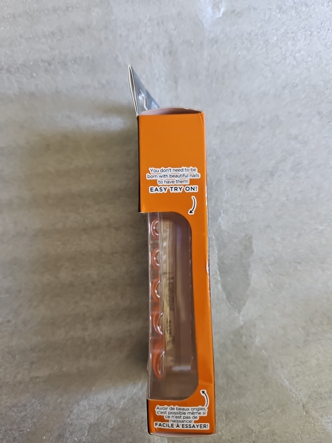 Sally Hansen Salon Effects Perfect Manicure Orange -Do Me A Favor -24 Oval Nails