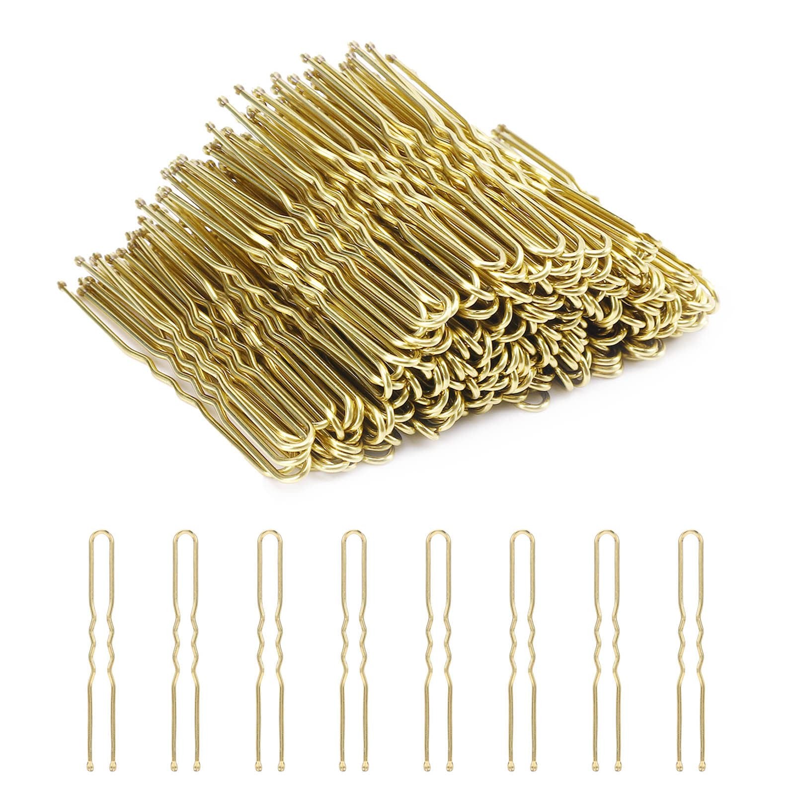 Cehony U Shaped Hair Pins, 200 Count for Women 1 (Pack of 200), Blonde