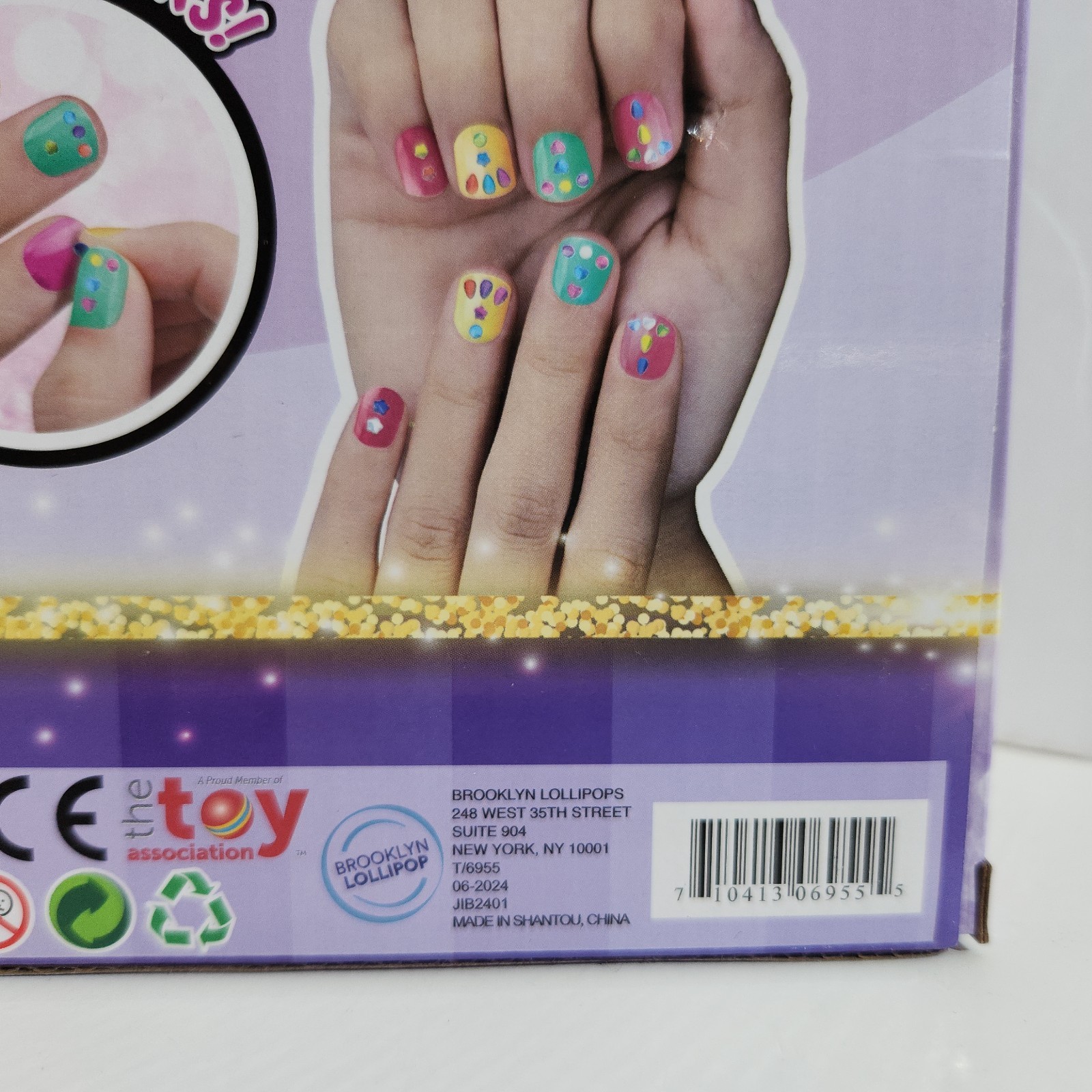 Nail Polish Set for Kids, Nail Glam Salon, Emoji Pedicure and Manicure Kit, Nail