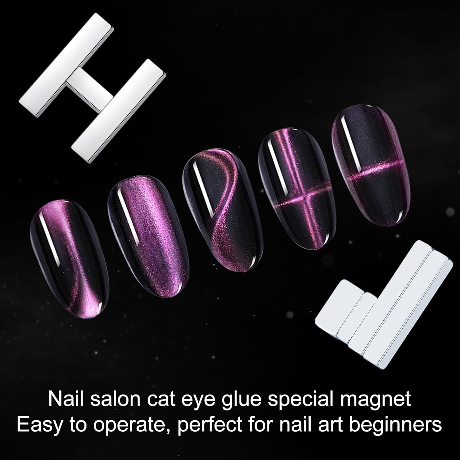 DND Cat Eye Gel Polish Mini Magnet Set 4 Pcs #4