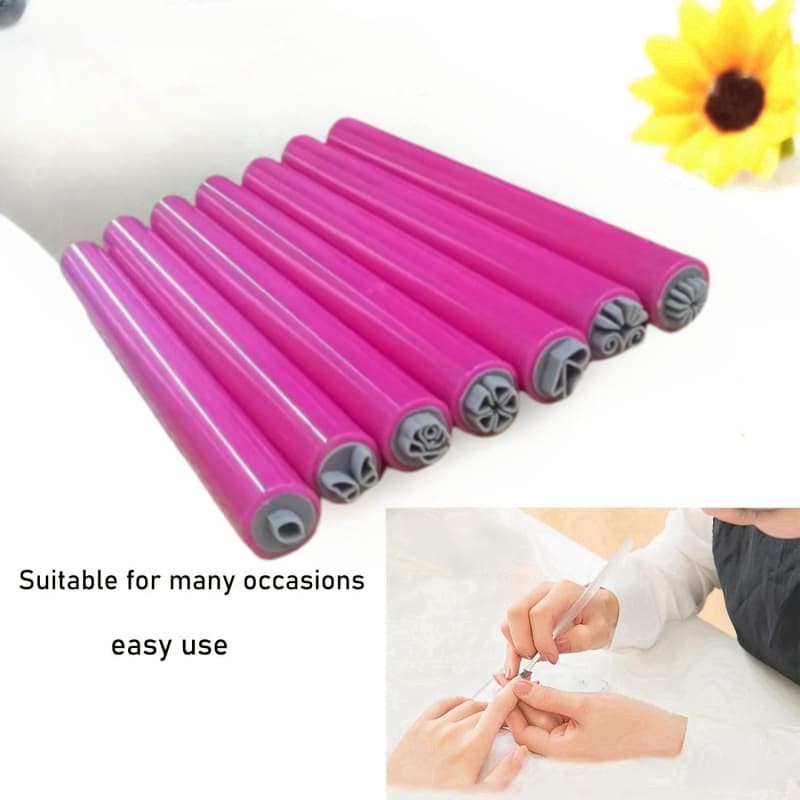 10/15/20 PCS DIY Nail Art Stamp Pen Set Art Dotting Flower Stamper Design Tools