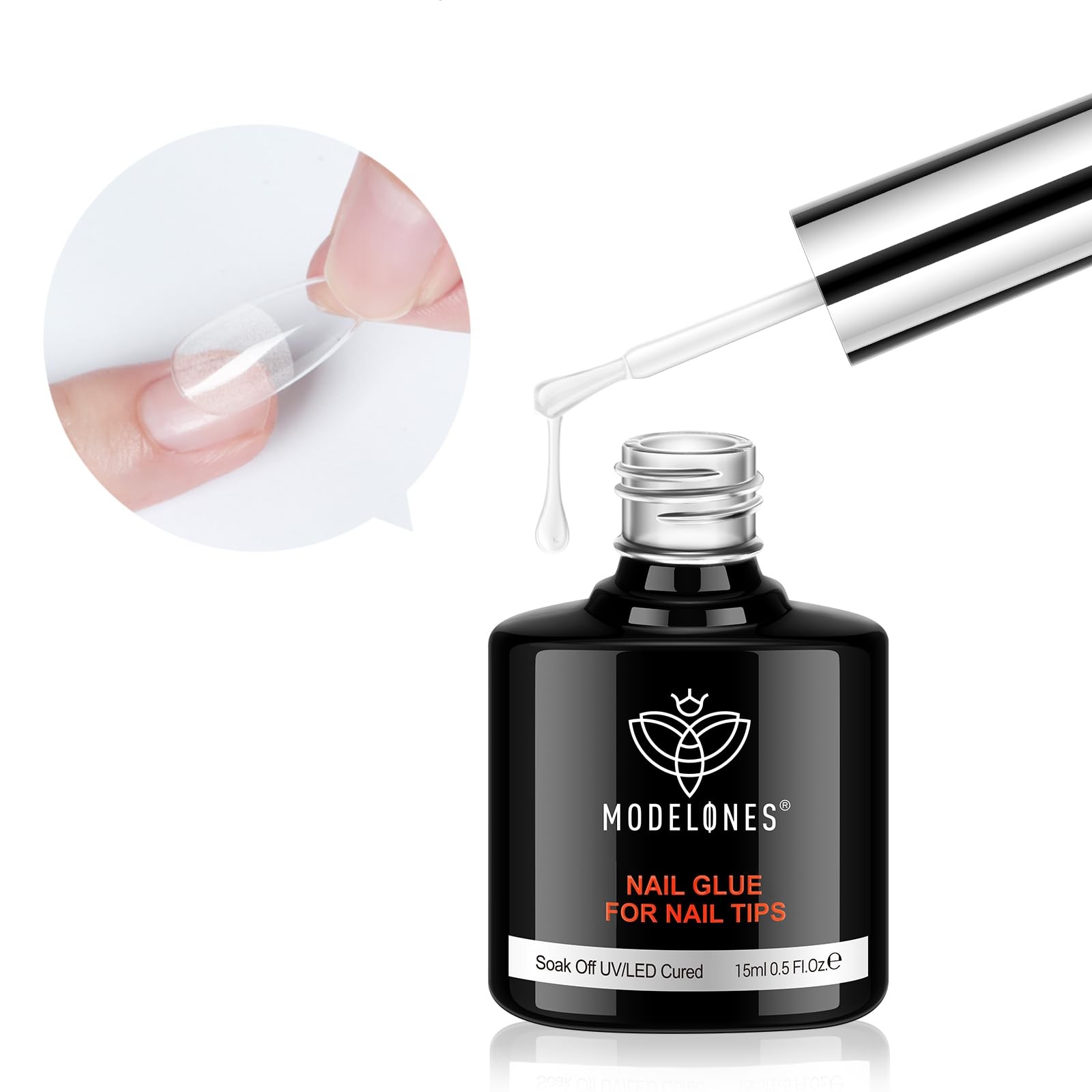 9-in-1 Nail Glue Polish Set for Rhinestones, Gel Art, and Strengthening 15ml