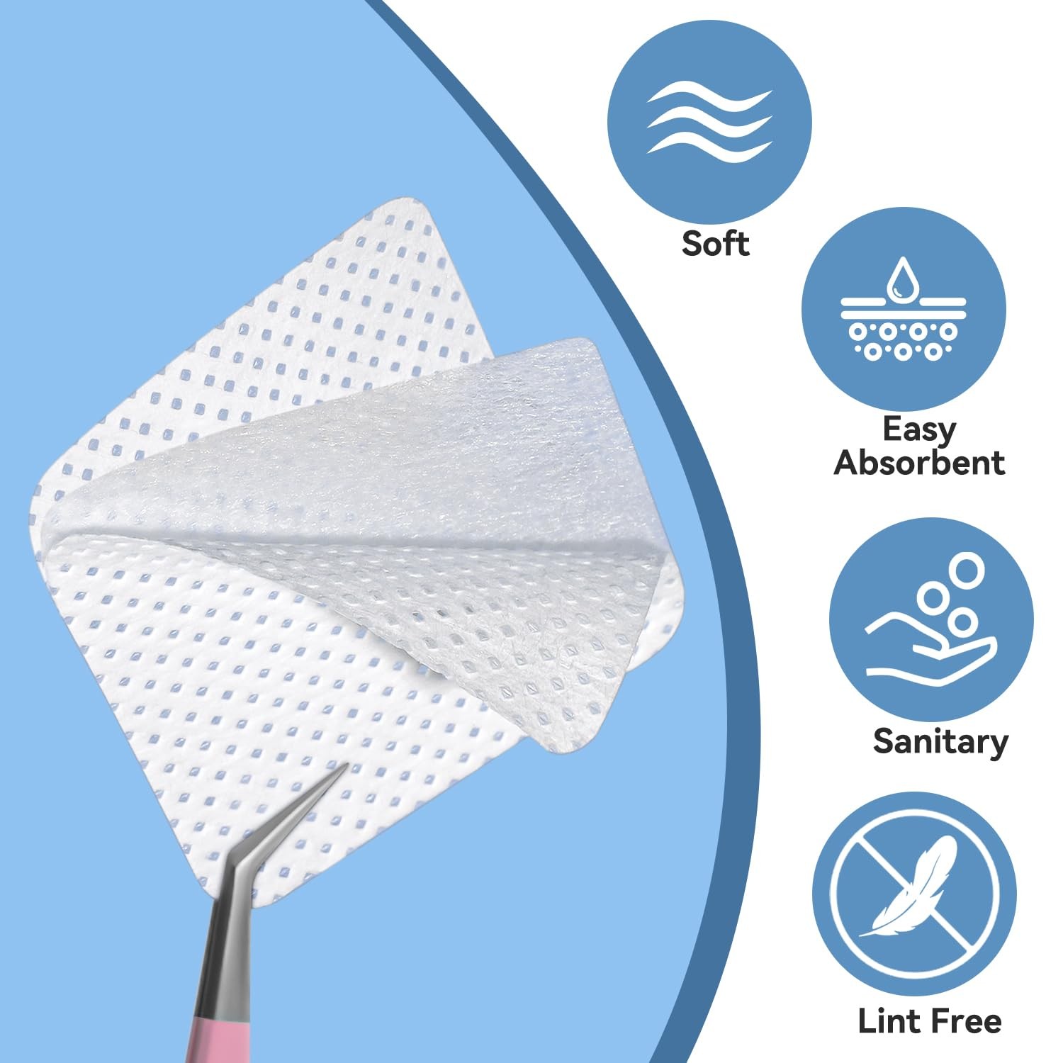 TsMADDTs Nail Polish Gel Remover Tools Kit with Lint Free Wipes, A-Purple