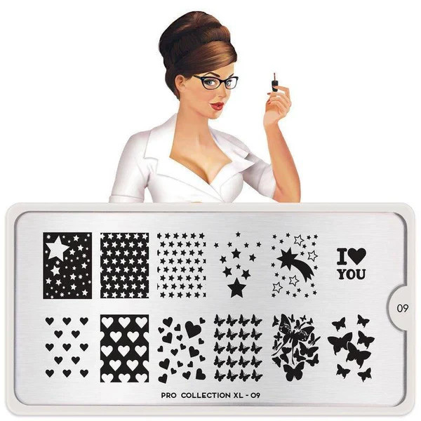 MoYou London Nail Stamping Plate – PRO XL 09