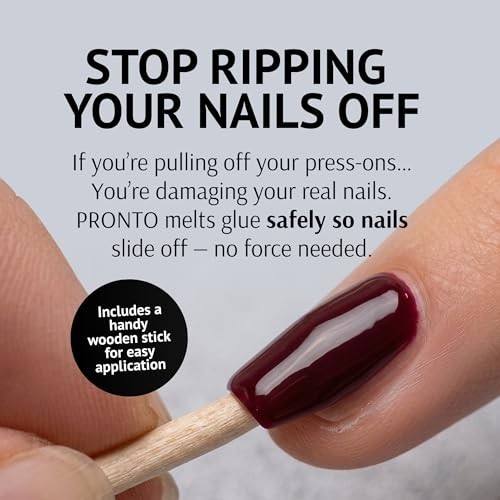 Nail Glue Remover 20 mL Acetone Free Press On Nails Gel Polish Dissolver