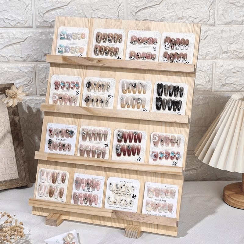 72 Pcs of Randomly Combinedand Reusable Nail Art Fake Nails with Multiple Styles