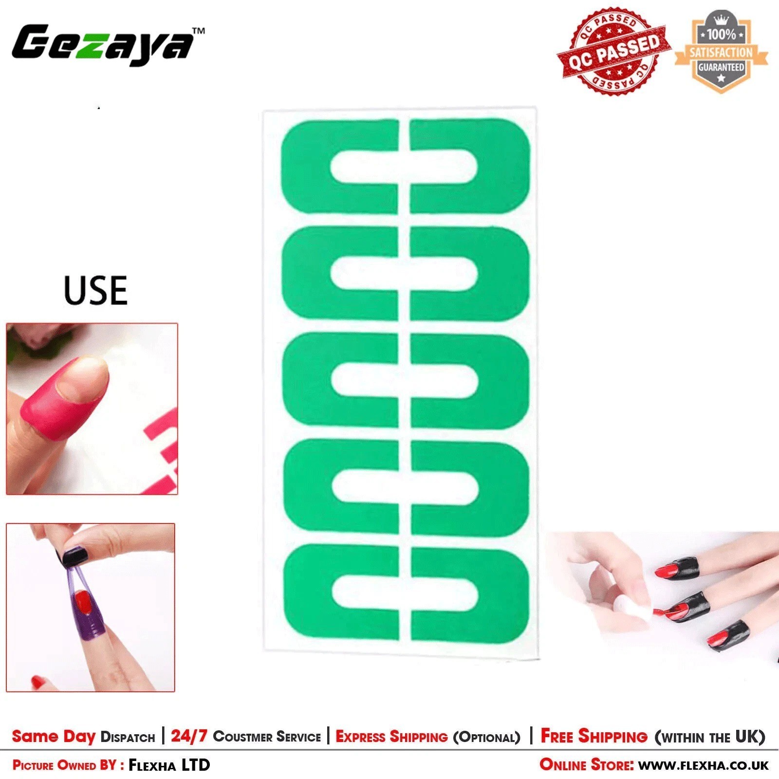 Nail Protector Peel Off Fingers Tape for Polish Skin Care Guard U-Shaped Sticker