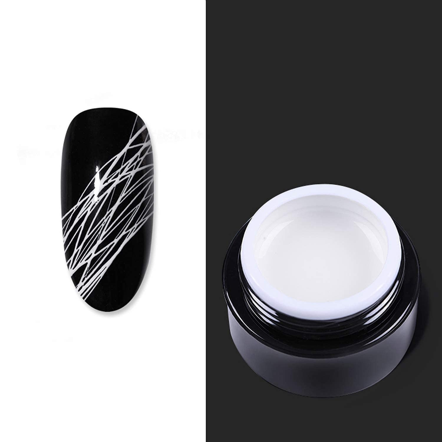 Luxurious White Gel Nail Painter for Stunning DIY Art – Long-Lasting Finish