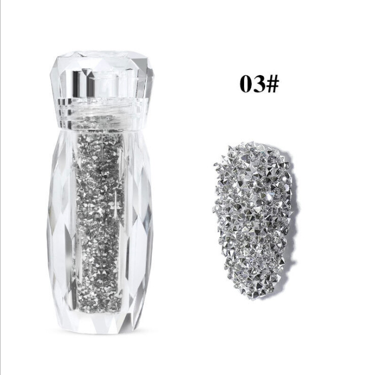 8 Colors Manicure Decor Mini Caviar Micro Beads Nail Art Crystals Glitter Set