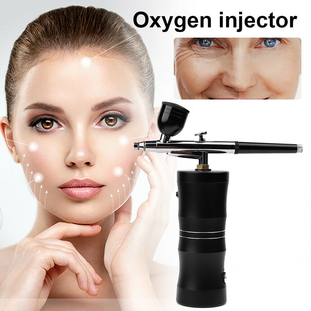 Portable Air Compressor Airbrush Spray Gun for Nail Art Tattoo Painting US Plug
