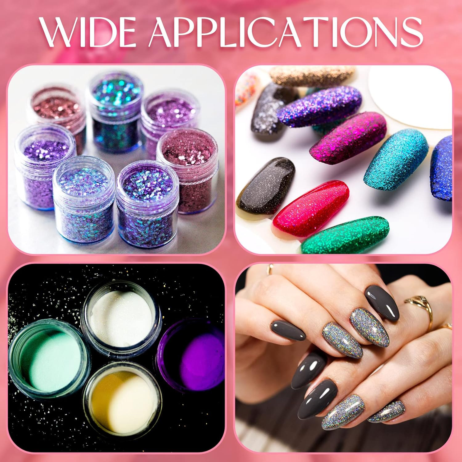 4 Pcs UV Gel Gradient Sponges Pens with 16 Pcs Replacement Head Nail Sponges for