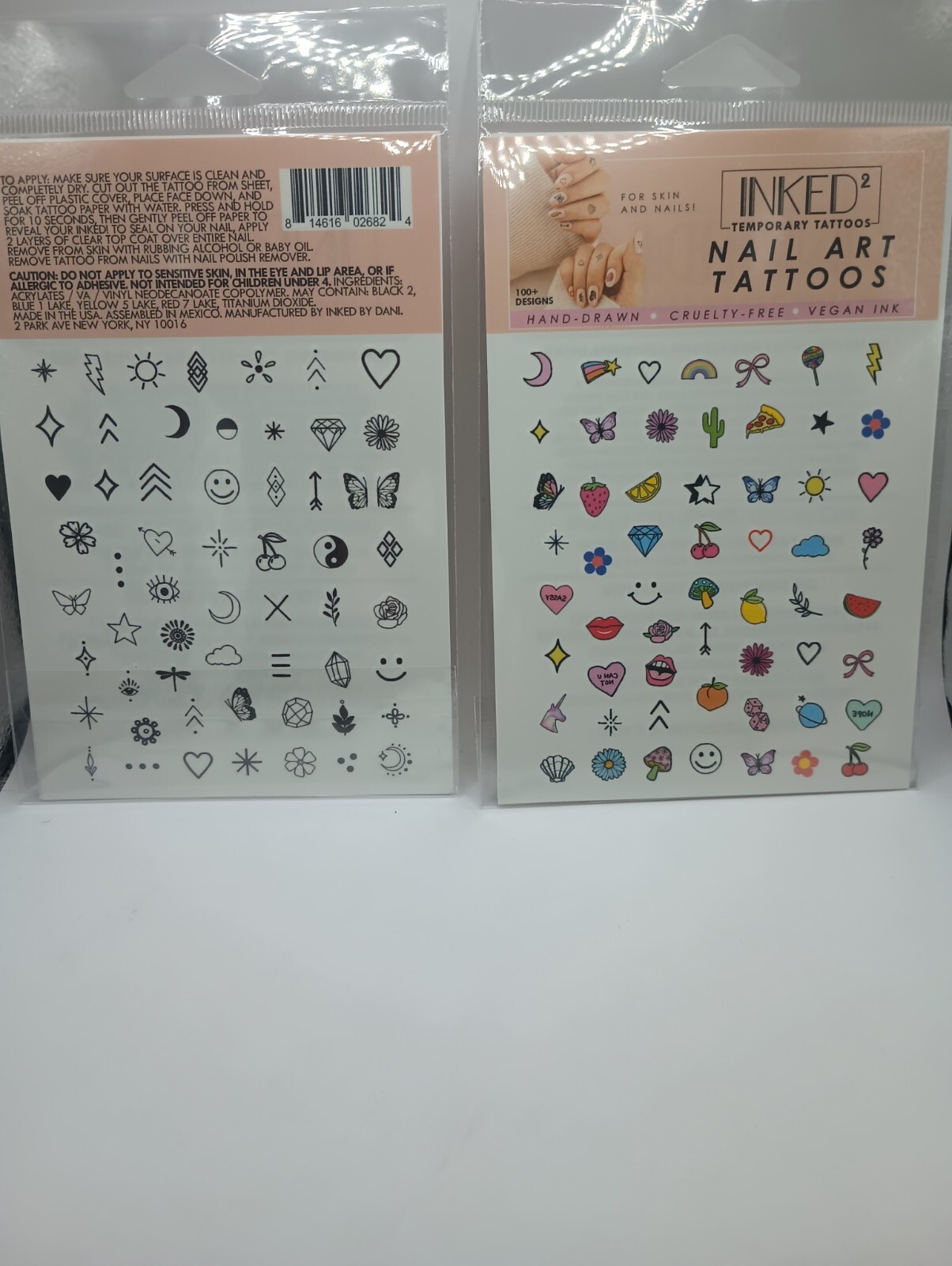 Inked By Dani Temporary Nail Art Tattoos for skin & nails 95 temporary tattoo