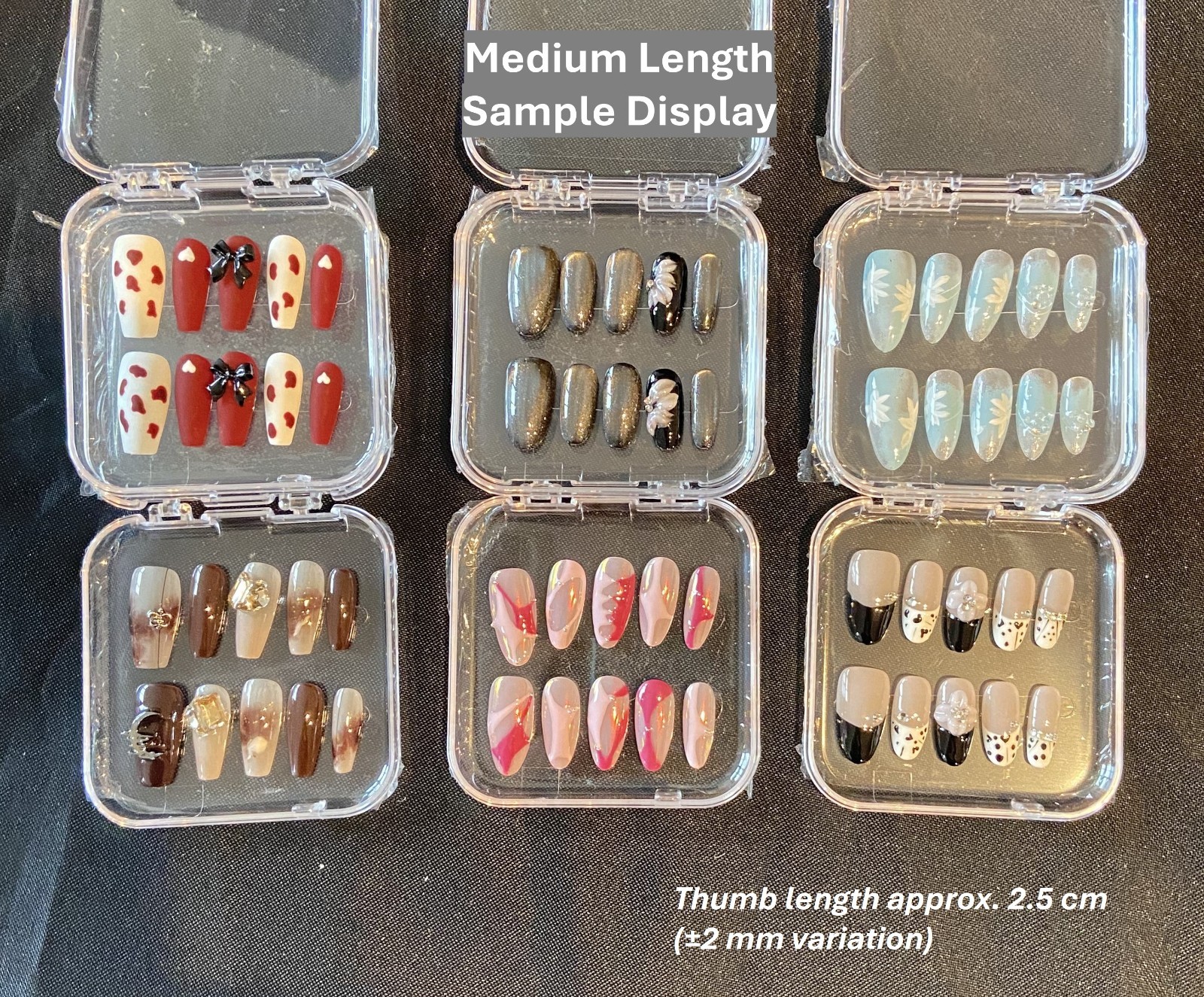 3 Sets Mystery Press-On Nail Box | Handmade Reusable | Gift | Random Style
