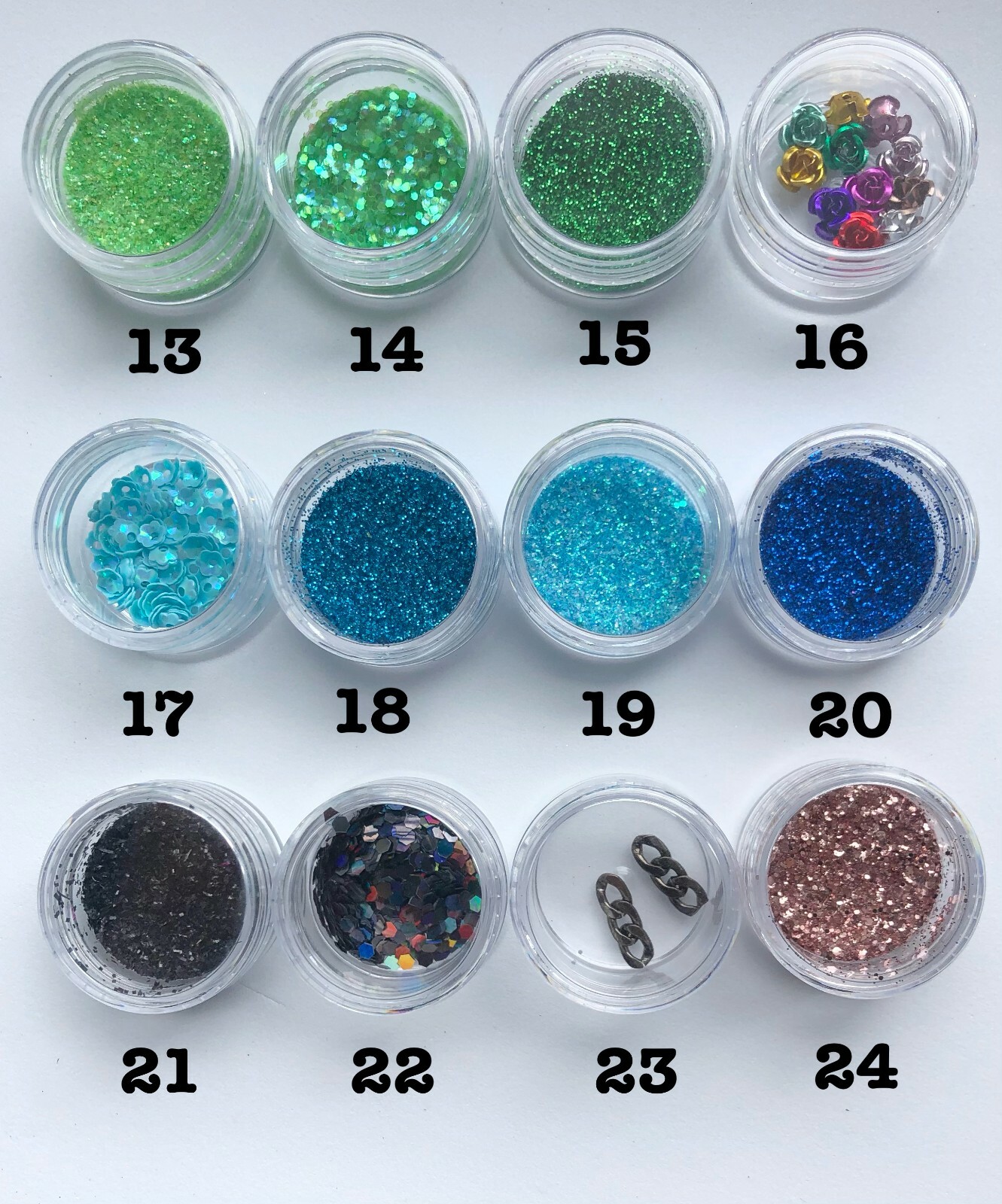 Glitter Dust Nail Make Up Hair Body Tattoo Slime Putty Craft Art Pot 84colors