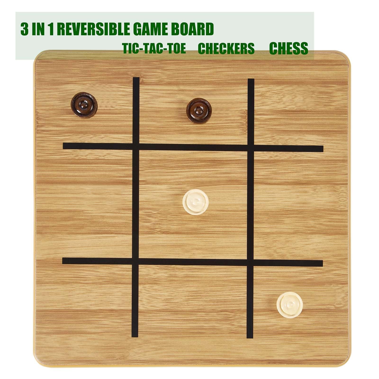 VAMSLOVE Wooden Chess Checkers 11.5 inches x x 0.5