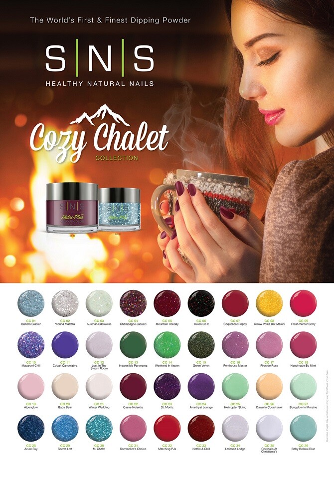 SNS Nail Color Dipping Powder Cozy Chalet Collection (CC)*Choose any Color*