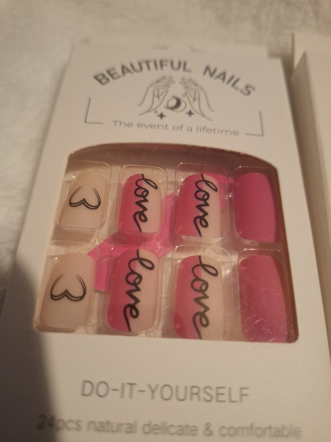 Set of 4 DIY Press On Fake Nails 24pcs Each Box Full Cover Multicolor NEW