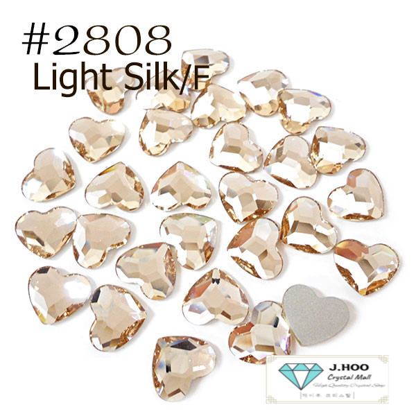 Swarovski 2808 Heart Flat Back 10mm(4pcs)