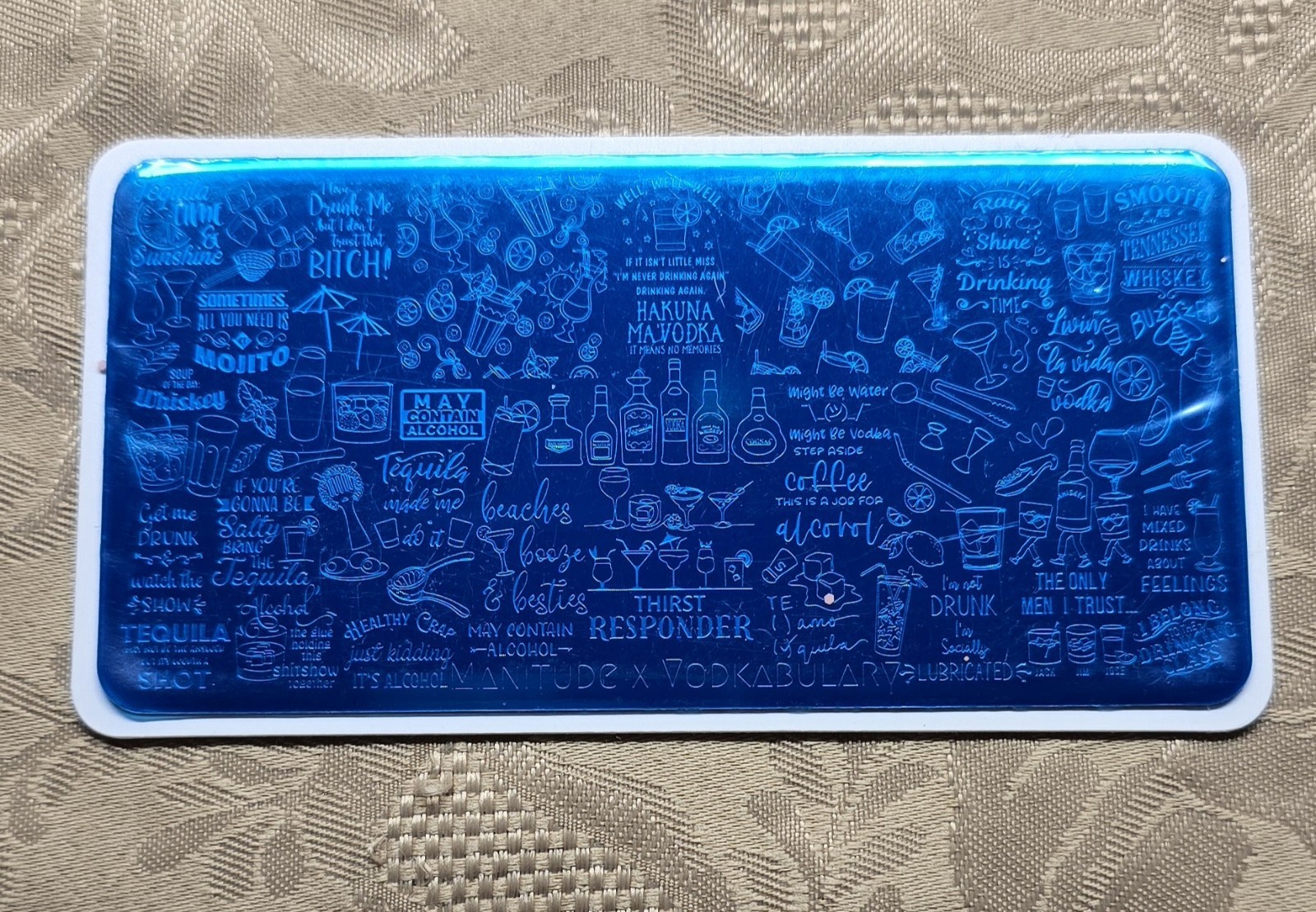 HTF Manitude Vodkabulary Nail Stamp Plate Alcohol Beer Cocktail Margarita Whiske