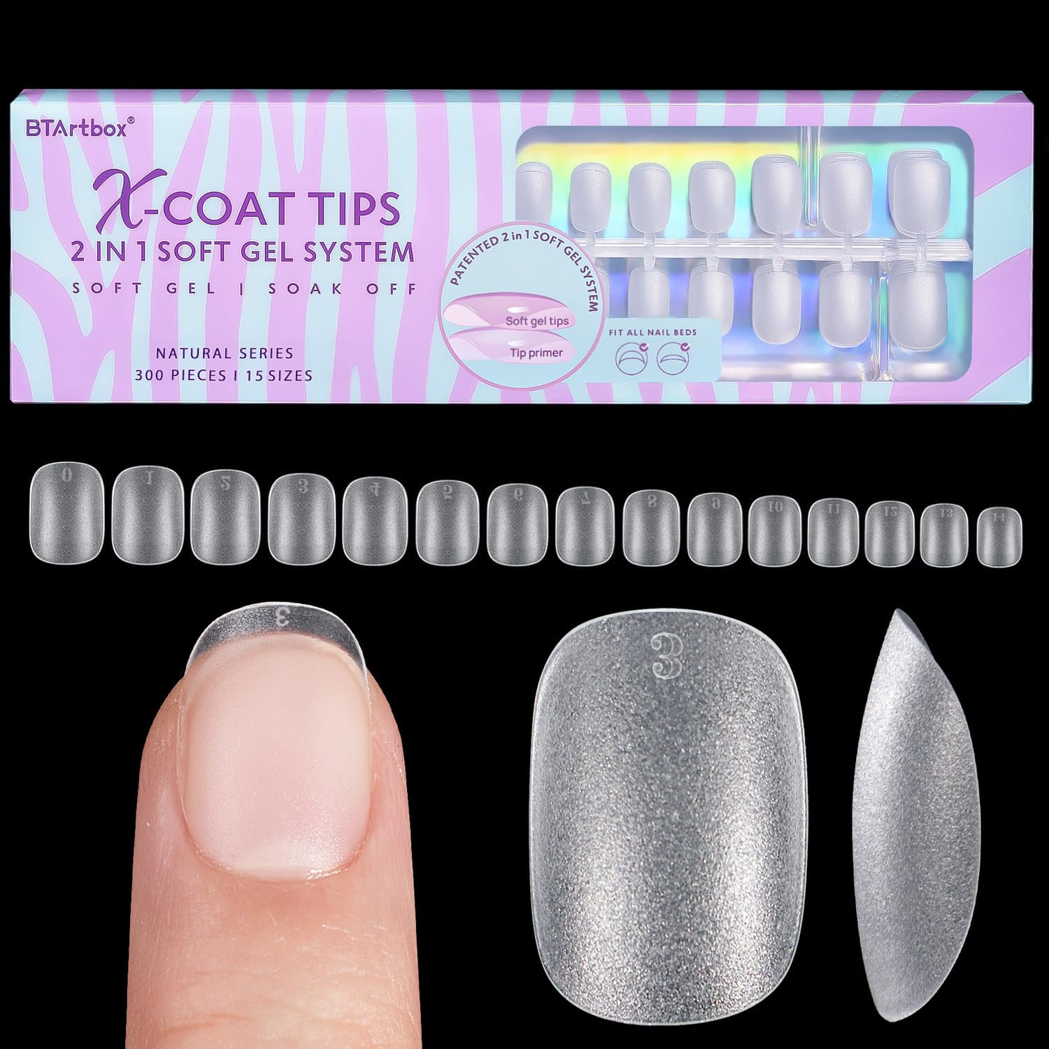 Gel Glue Set – Gel Nail Glue & Tip Primer, 15ML | Long Lasting 28+ Days, Easy-To