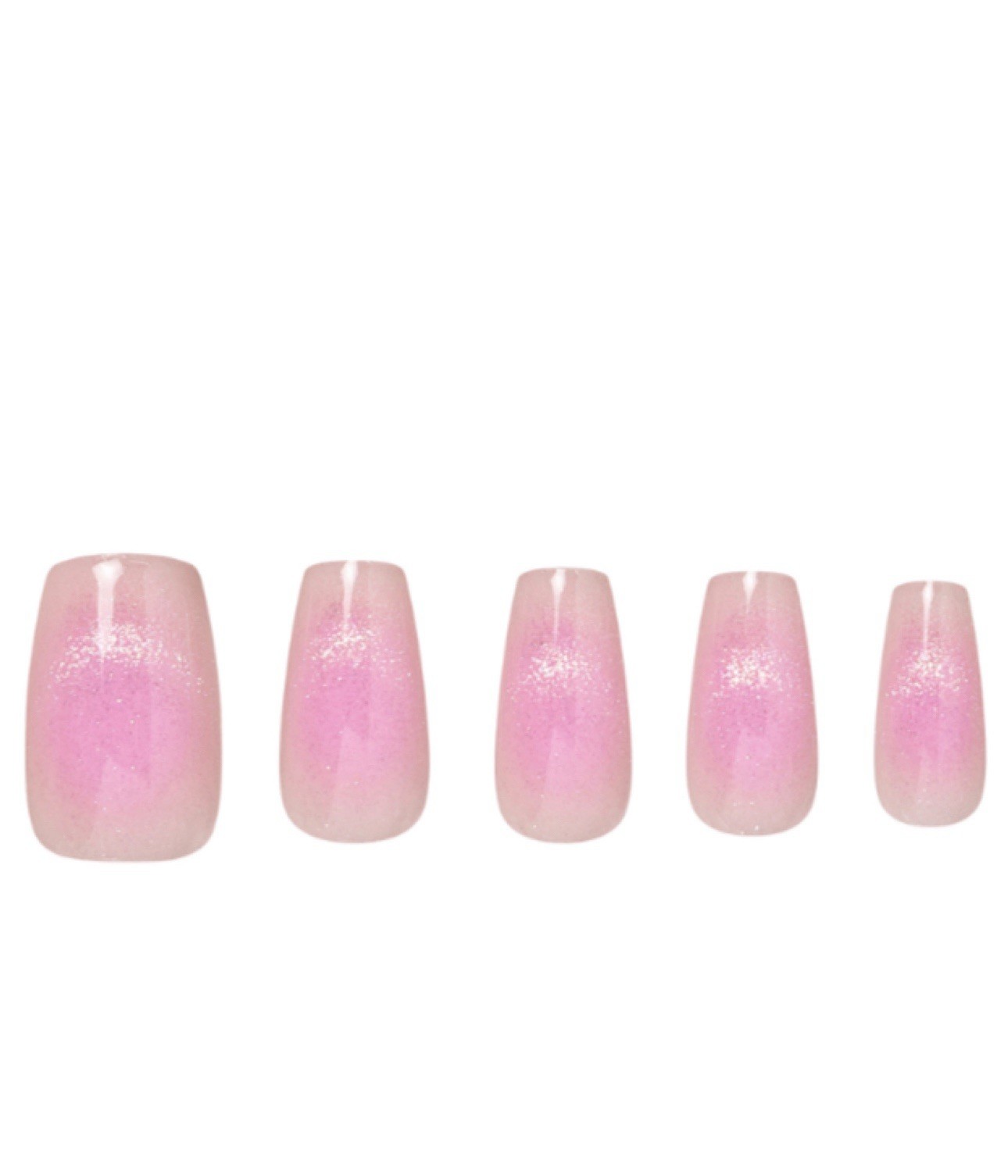 Red Aspen Press On Nails I Like Your Smile, Sorin Medium Coffin Pink Shiny B6f