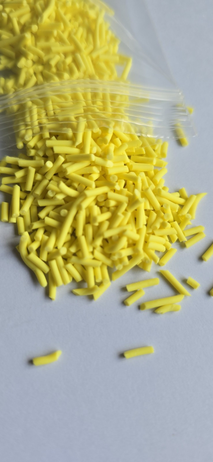 12g bag Yellow Sprinkles clay for crafts resin art card makin