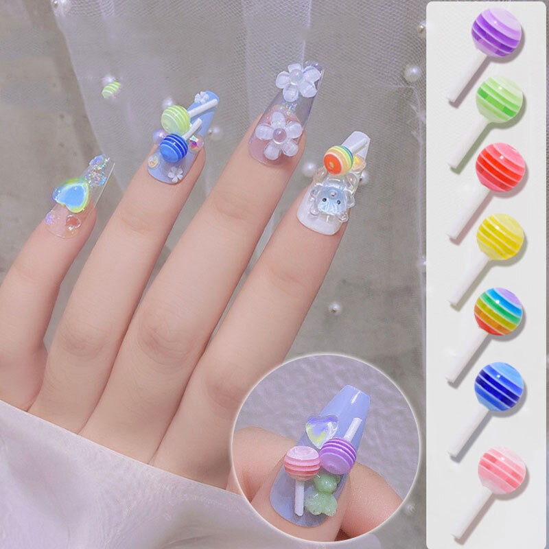 3D Bow Butterfly Nail Art Stickers Charms Decorations Cute Mixed Style Manicure