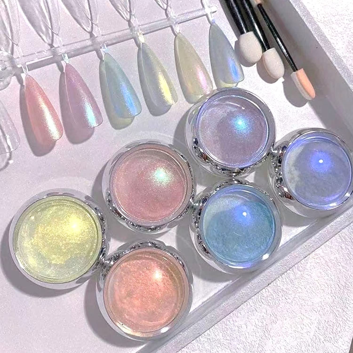 Mermaid Chrome Nail Powder Aurora Nail Glitter Nail Art Decoration Allstarry …