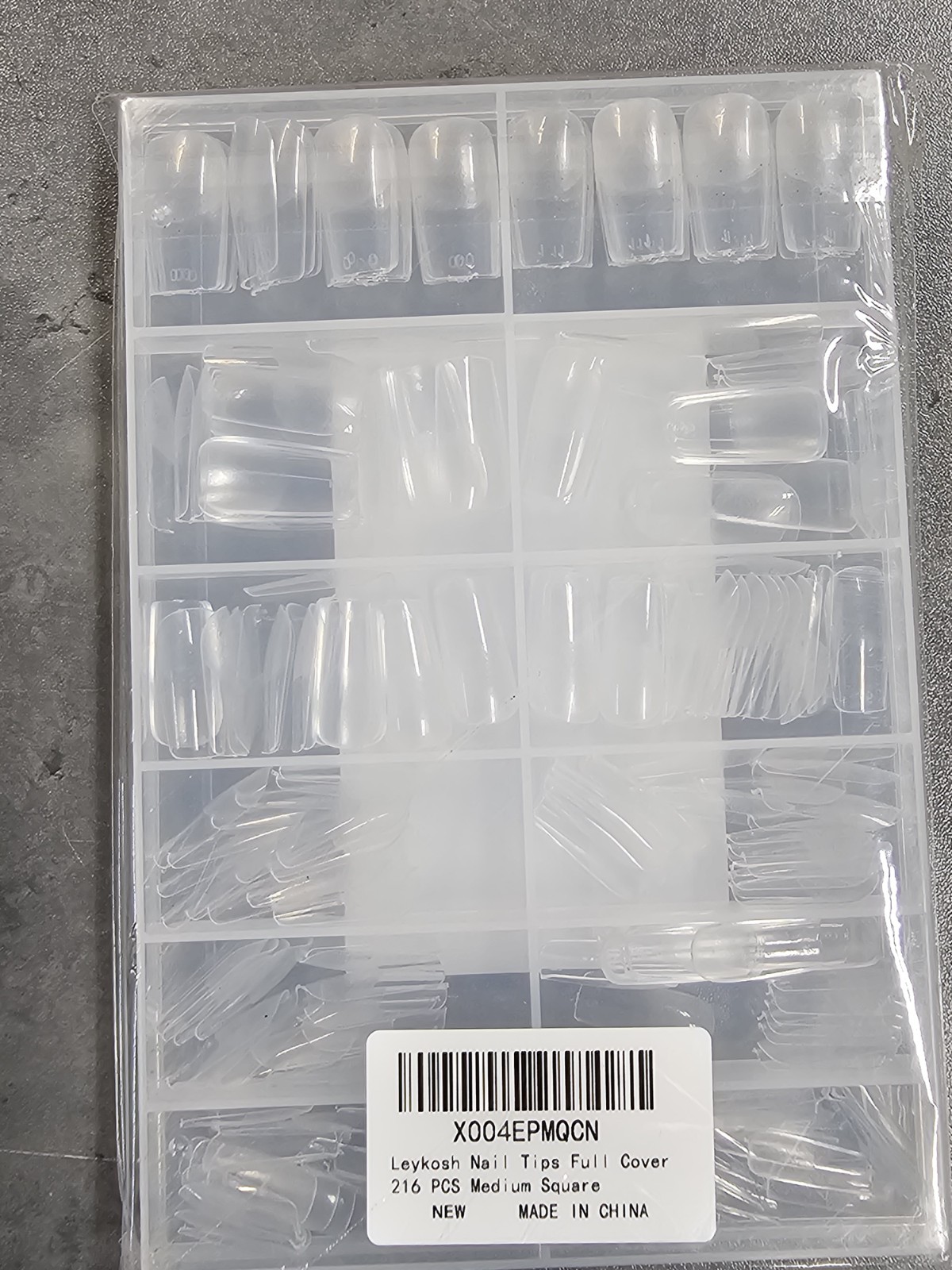 3 pk Leykosh Soft Nail Tips Clear for Professional Nail Art & At-Home Use 648pcs