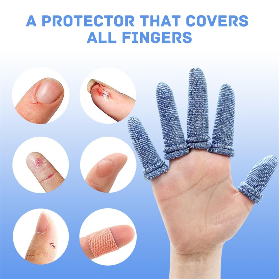 Finger Bandage Finger Roll Tubular Bandage 30 Pieces Breathable Finger Cots Woun