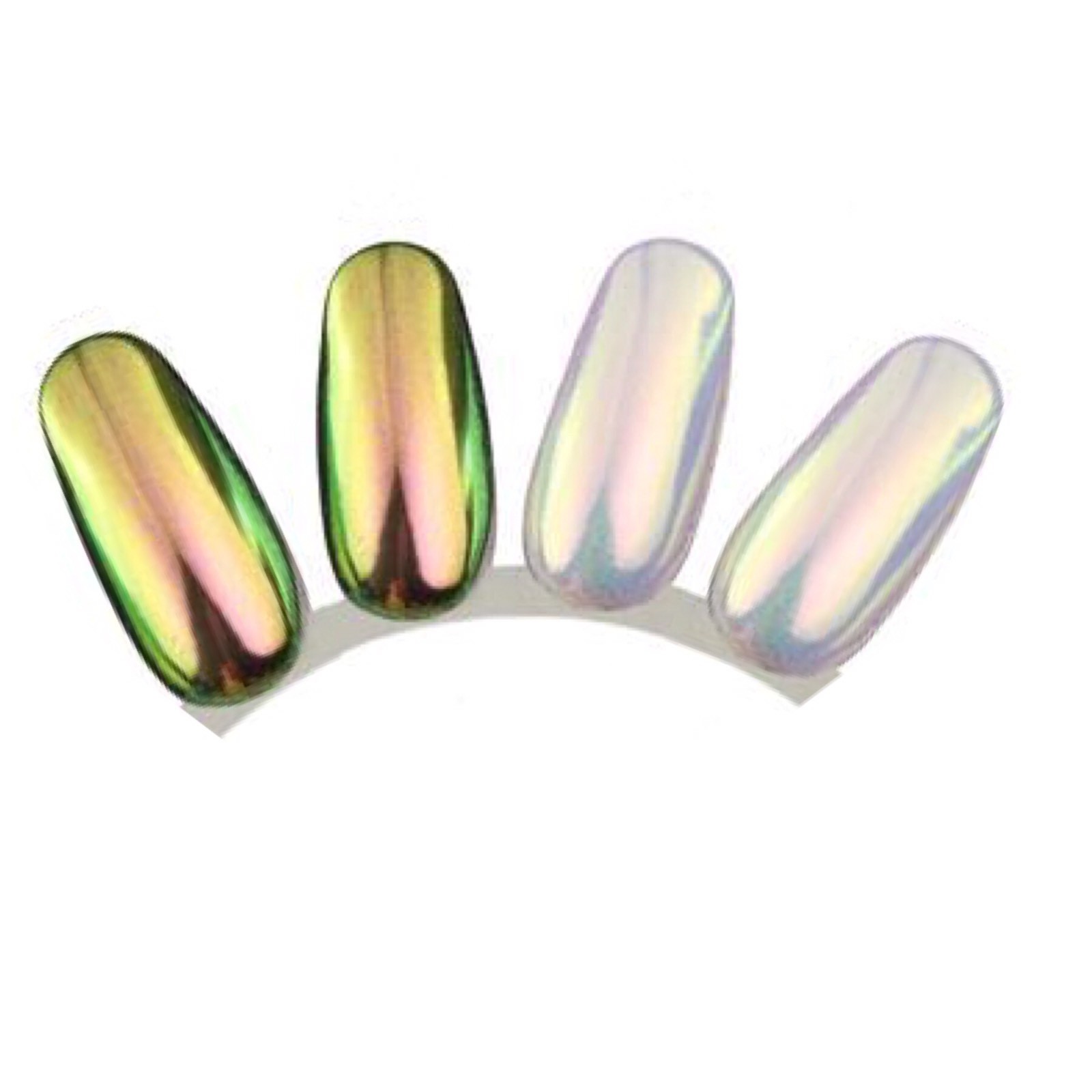AURORA UNICORN CHROME POWDER Nail AB NEON MIRROR Effect RAINBOW Crystal (Opal 1)