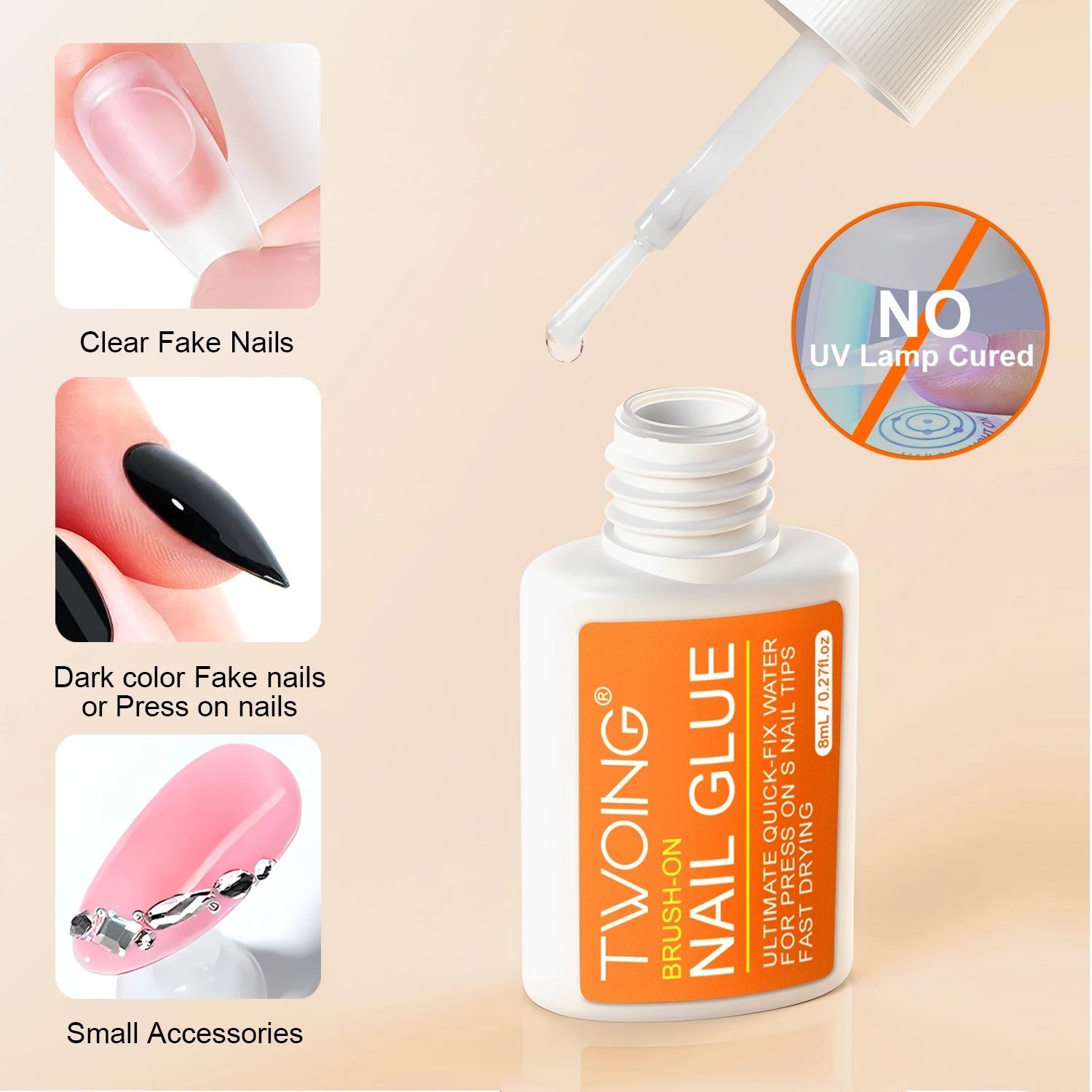 Waterproof Liquid Nail Adhesive,Long-Lasting & Fast-Drying, Formaldehyde 3pcs