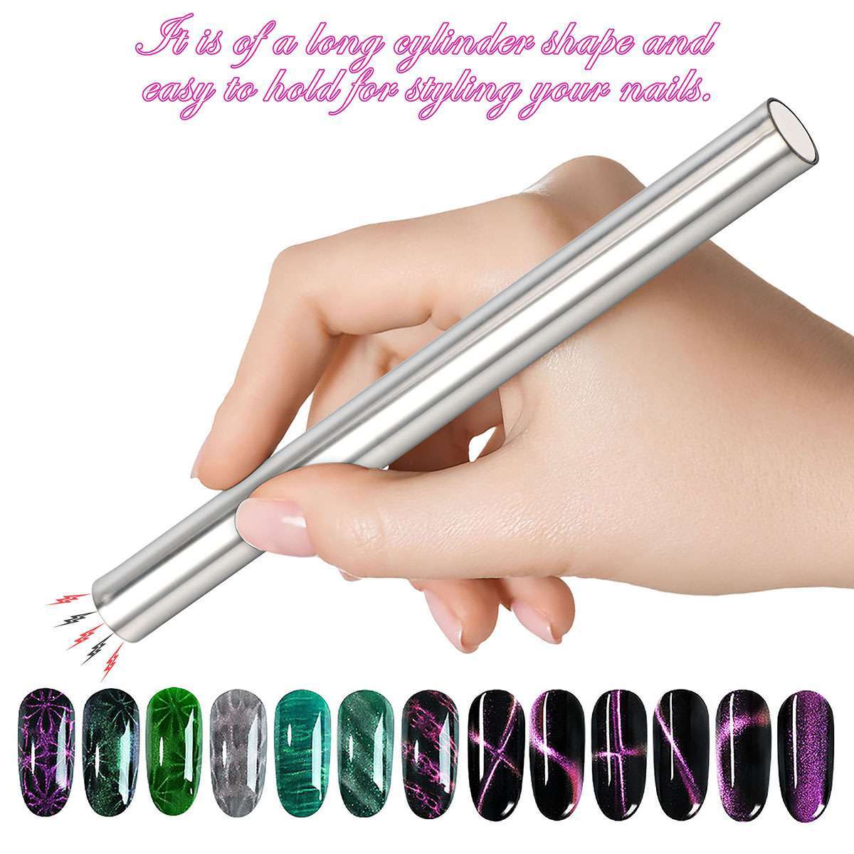 Extra Magnetic Strong Dual-Ended Cat Eye Nail Gel Polish Magnet Nail Art Tool
