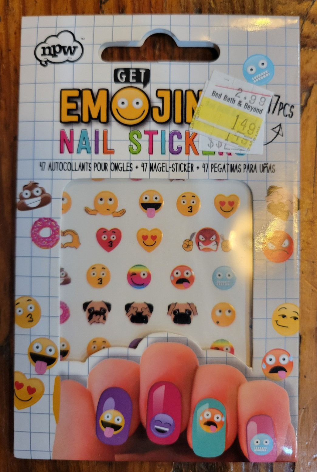 Emojinal Nail Stickers Decals Art Decoration 47 NPW Emoji Sealed New