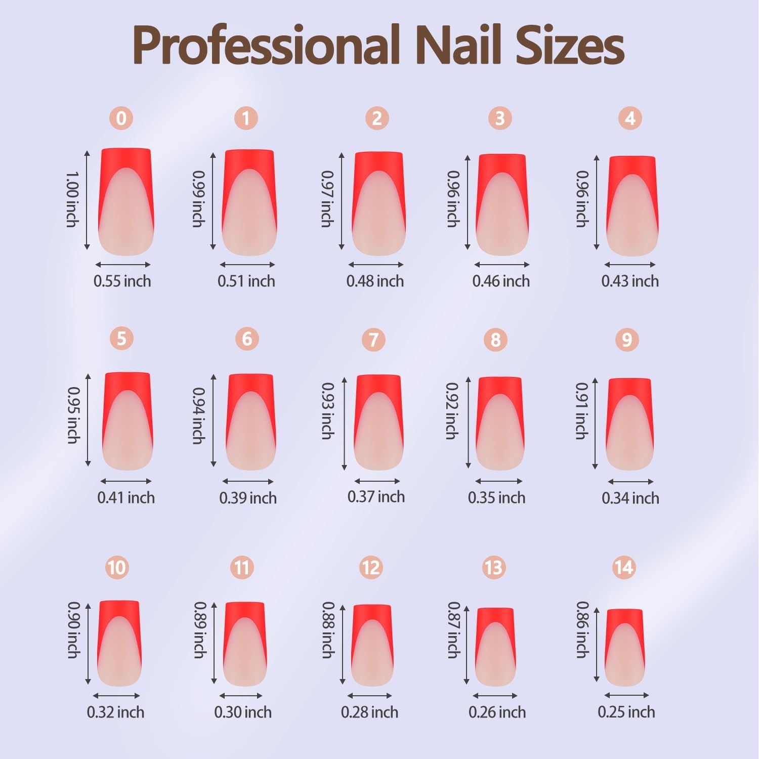 Red French Gel Nail Tips 150Pcs Long Square Soft Gel Prelasting Nail Art Set