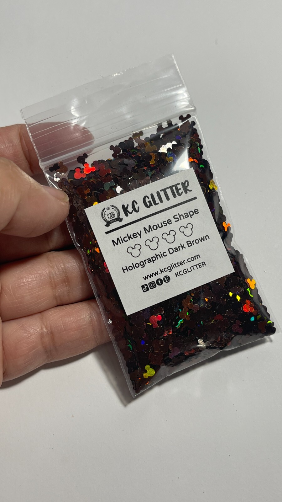 Solvent Resistant MICKEY MOUSE shape Glitter Nail Art Face Craft epoxy US Seller