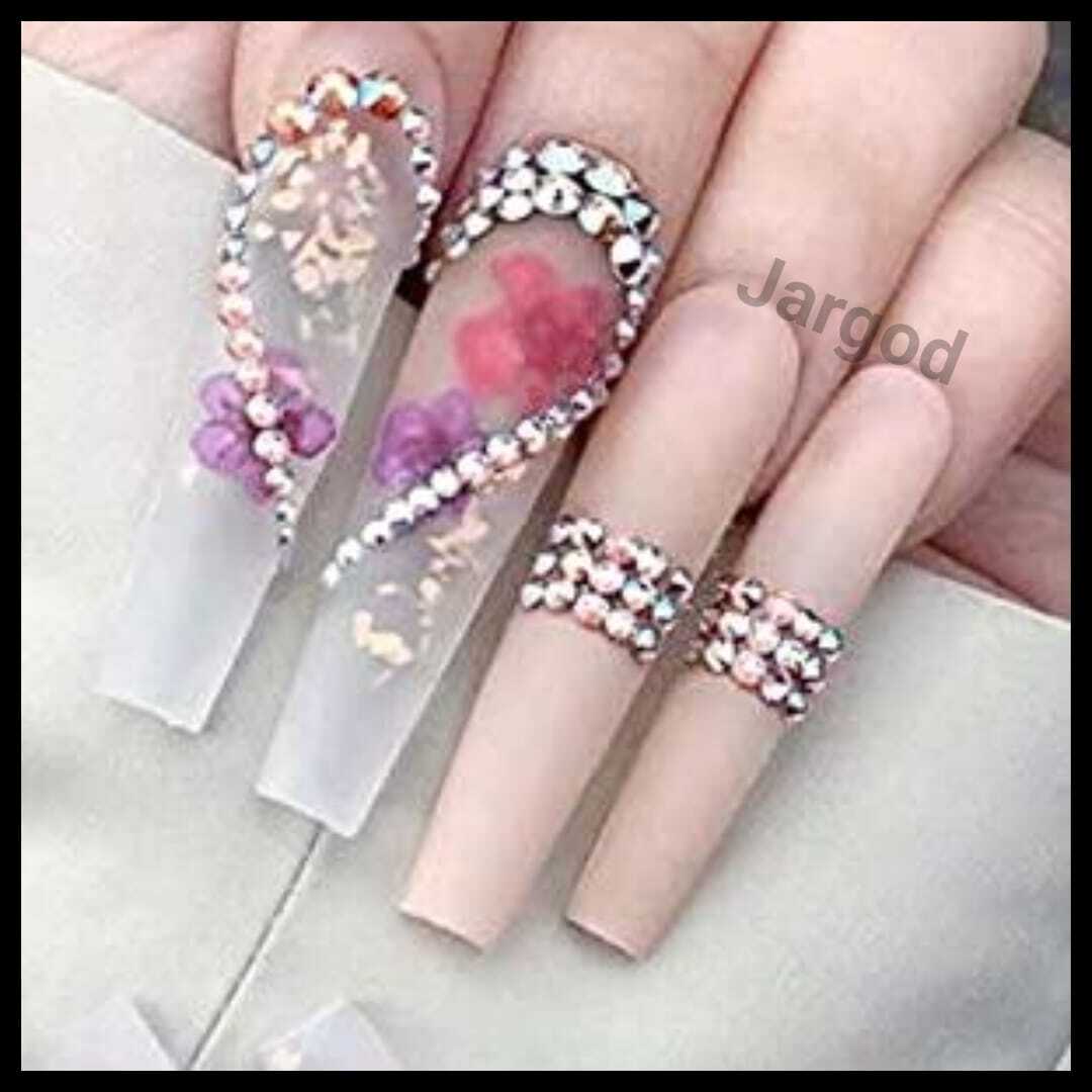 XXL C Curve Half Tube Waterpipe Half Cover Artificial False Fake Nail Tips jargo