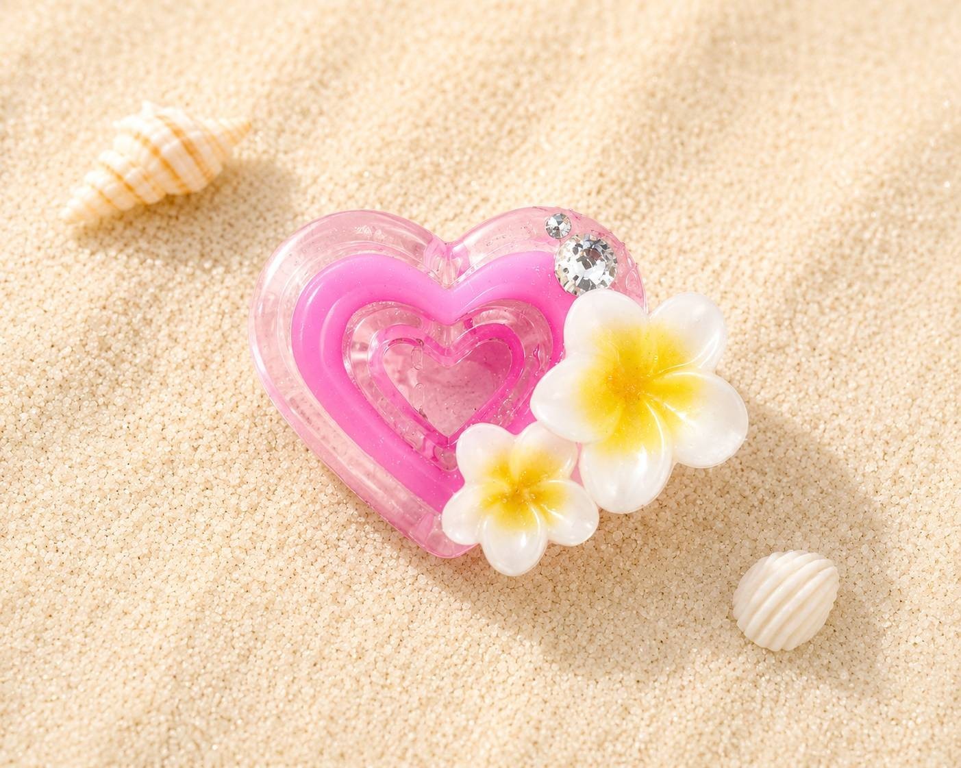 Japanese Handmade Kawaii Heart 3D Resin Nail Charms for Nail Art