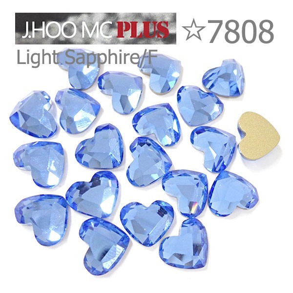 J.HOO Crystal 7808 Heart Flat Back Rhinestones 5×4.5mm Nail Art (10pcs)