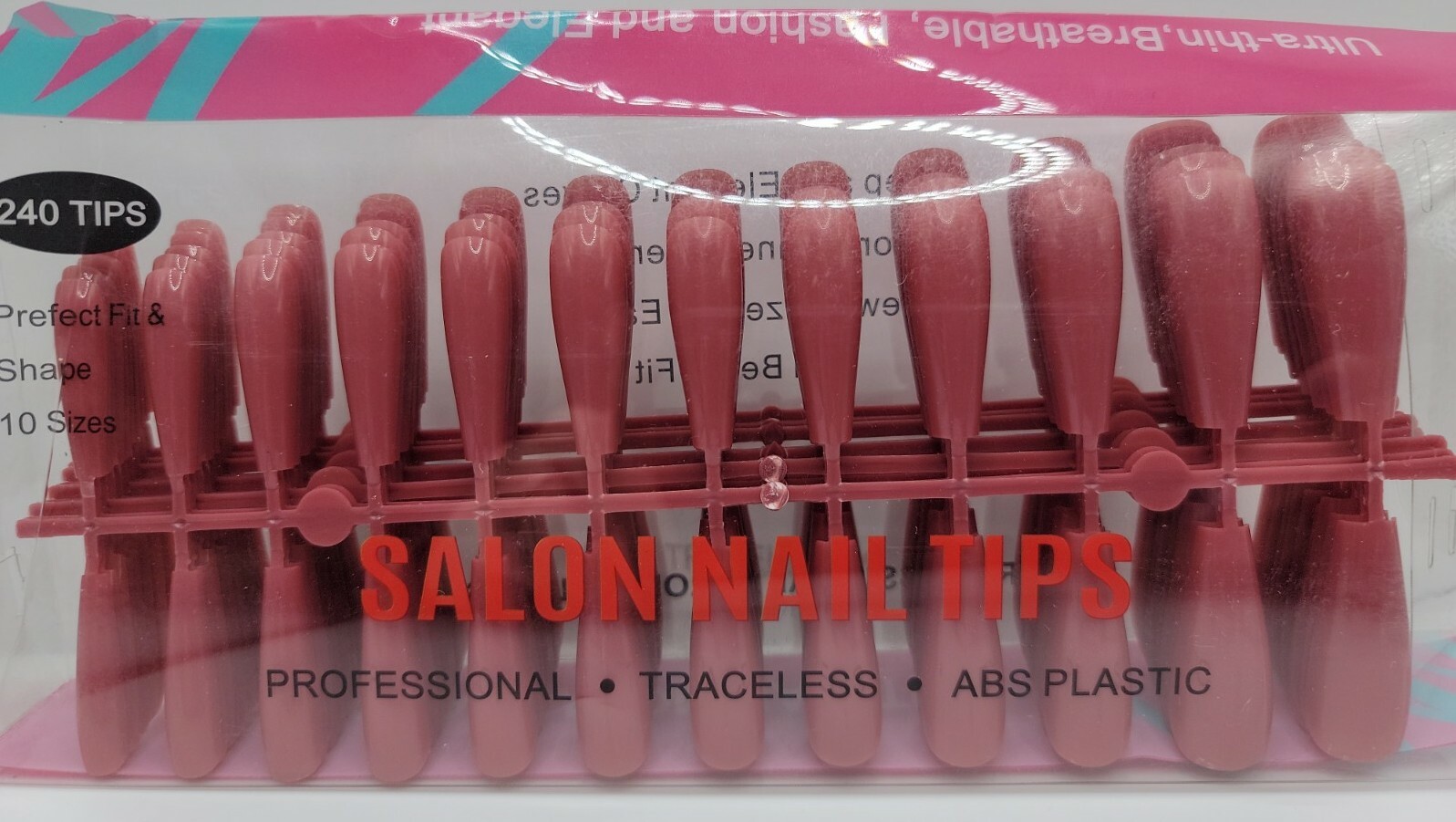 240pcs Coffin Press on Nails Long False Nails Ballerina Full Cover Coffee