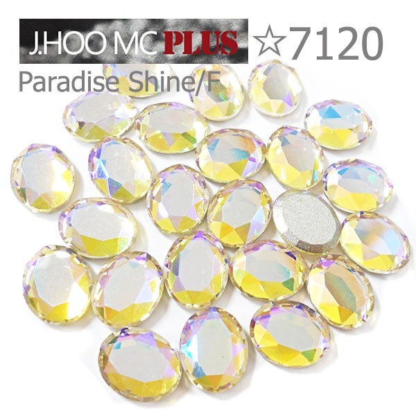 J.HOO Crystal 7120 Oval Flat Back Rhinestones 10×8mm Nail Art (8pcs)