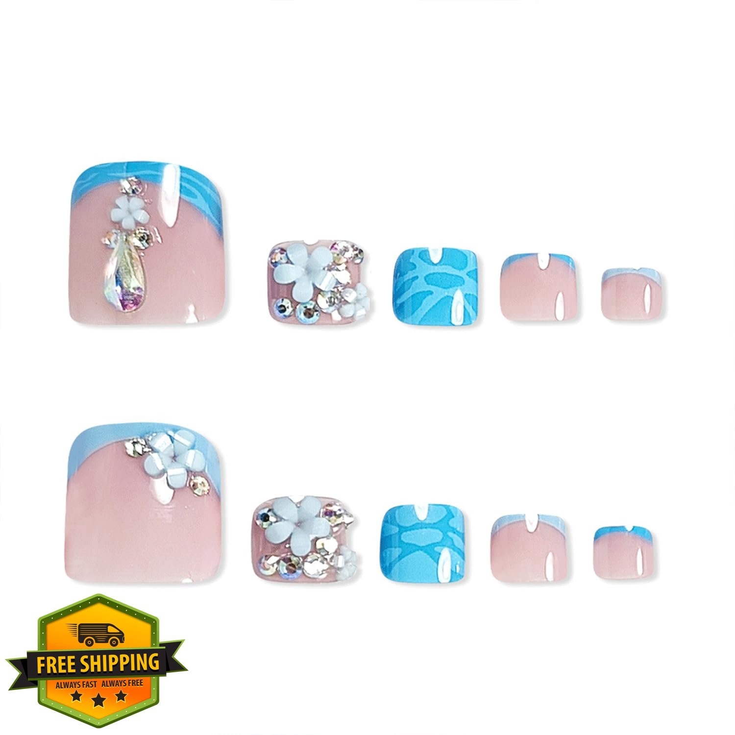Spebozy Summer Toenails-14 Toe Nails