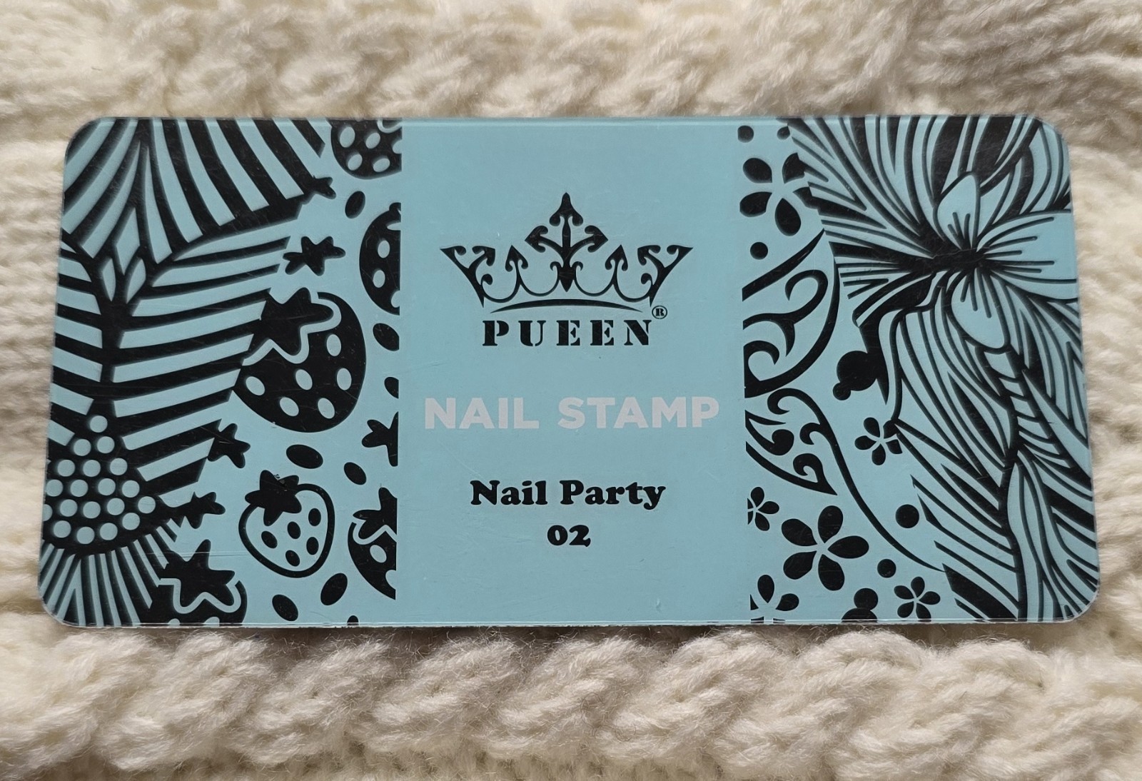 Nail Art Stamp Stamping Plate Pueen Nail Party 02 Pattern Floral Swirl Unicorn