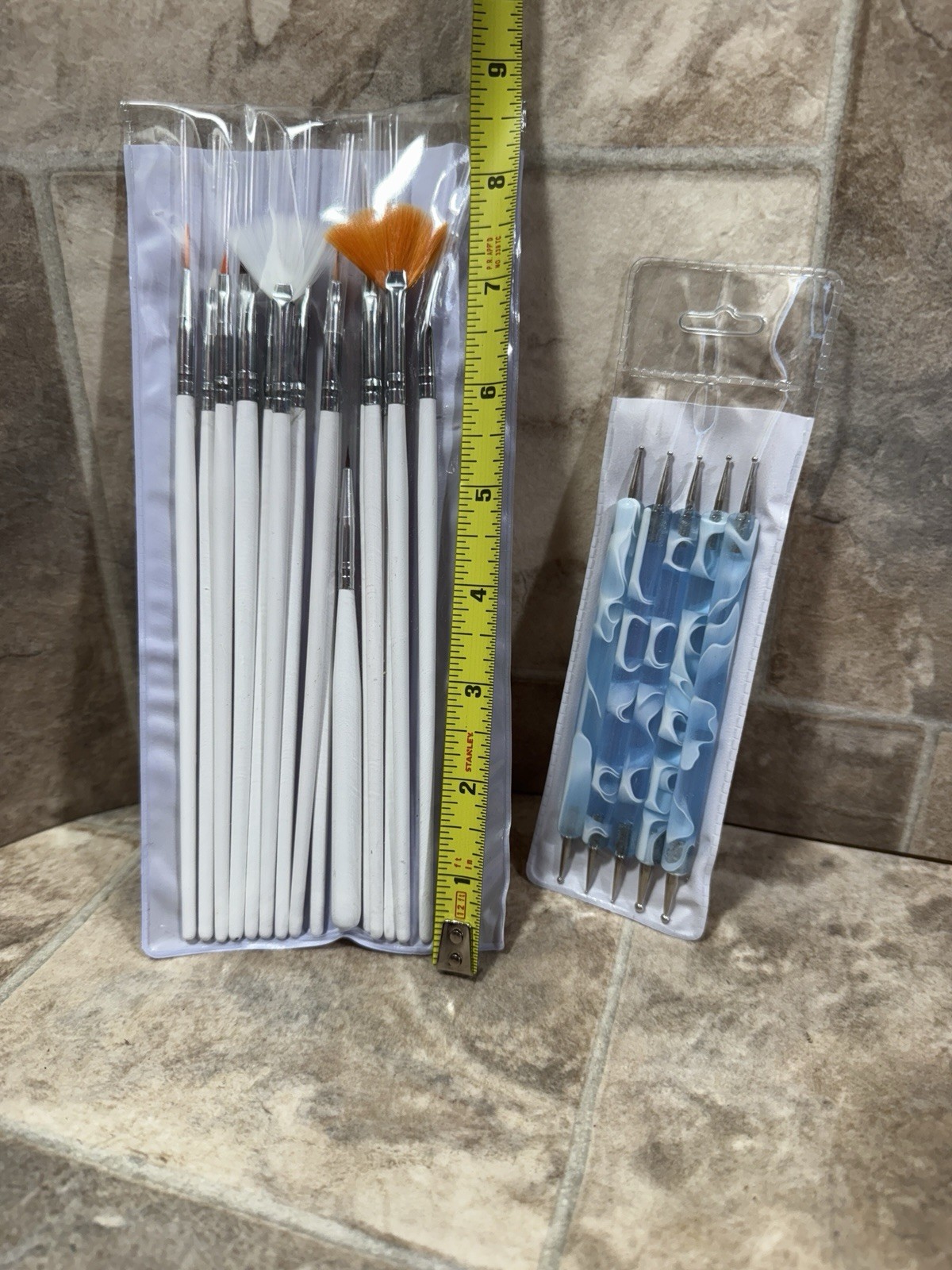 8/20 PCS Nail Art Design Dotting Painting Drawing Polish Brush Pen Tools Acrylic