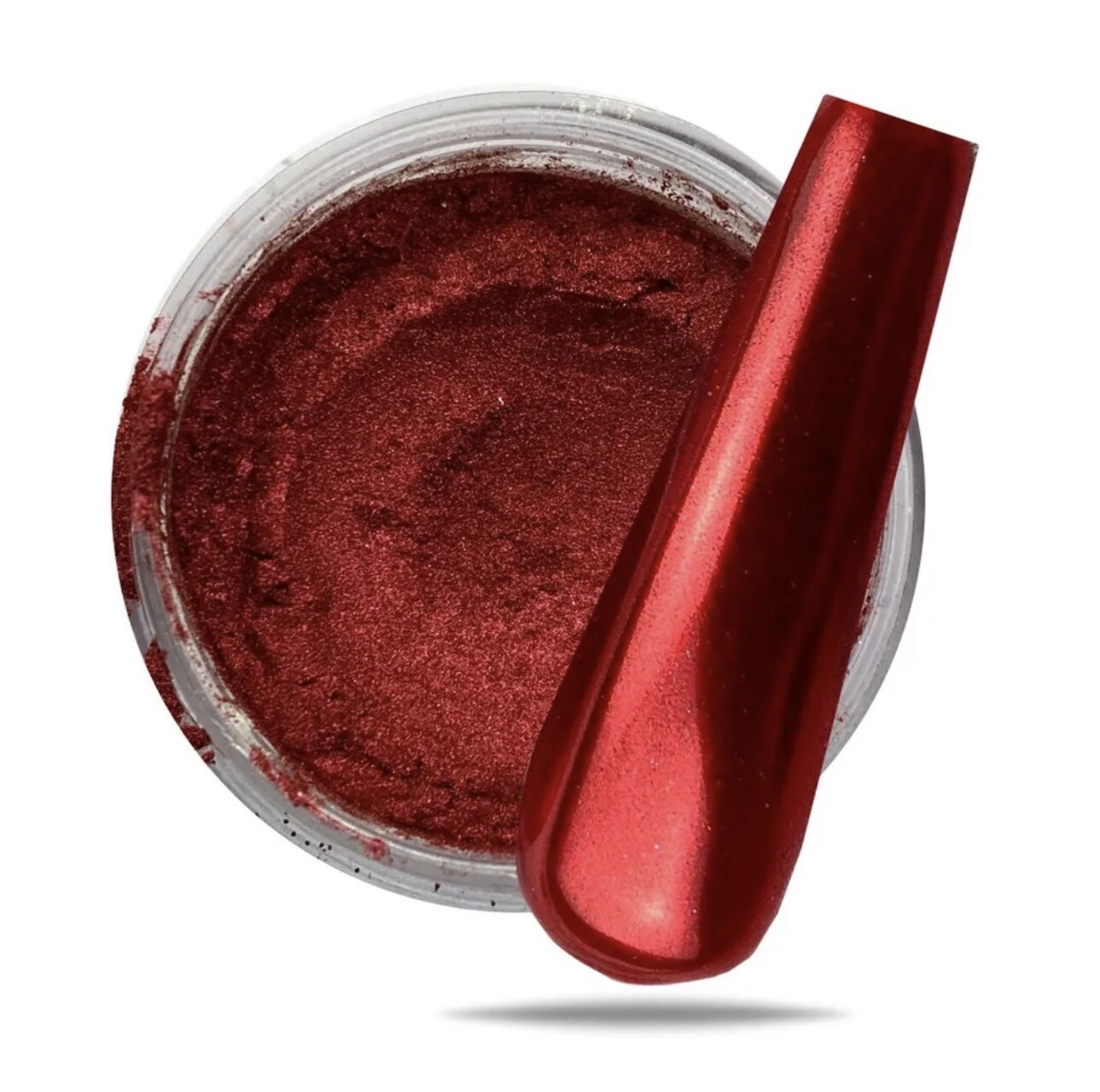 Red Mirror Powder Chrome Pigment Nail Art Christmas Mermaid Gel Polish Varnish